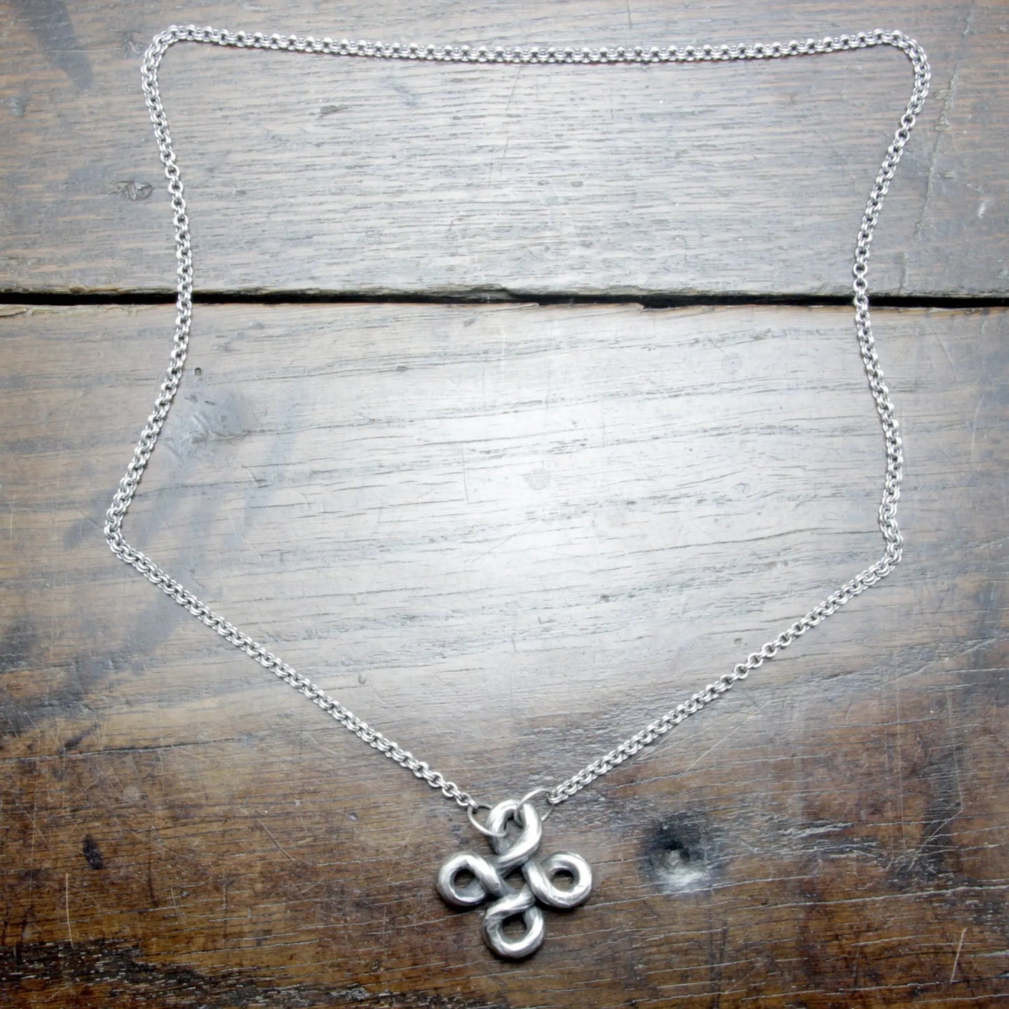Forged Silver Hannunvaakuna Trollcross, Käpälikkö Necklace Taitaya Forge