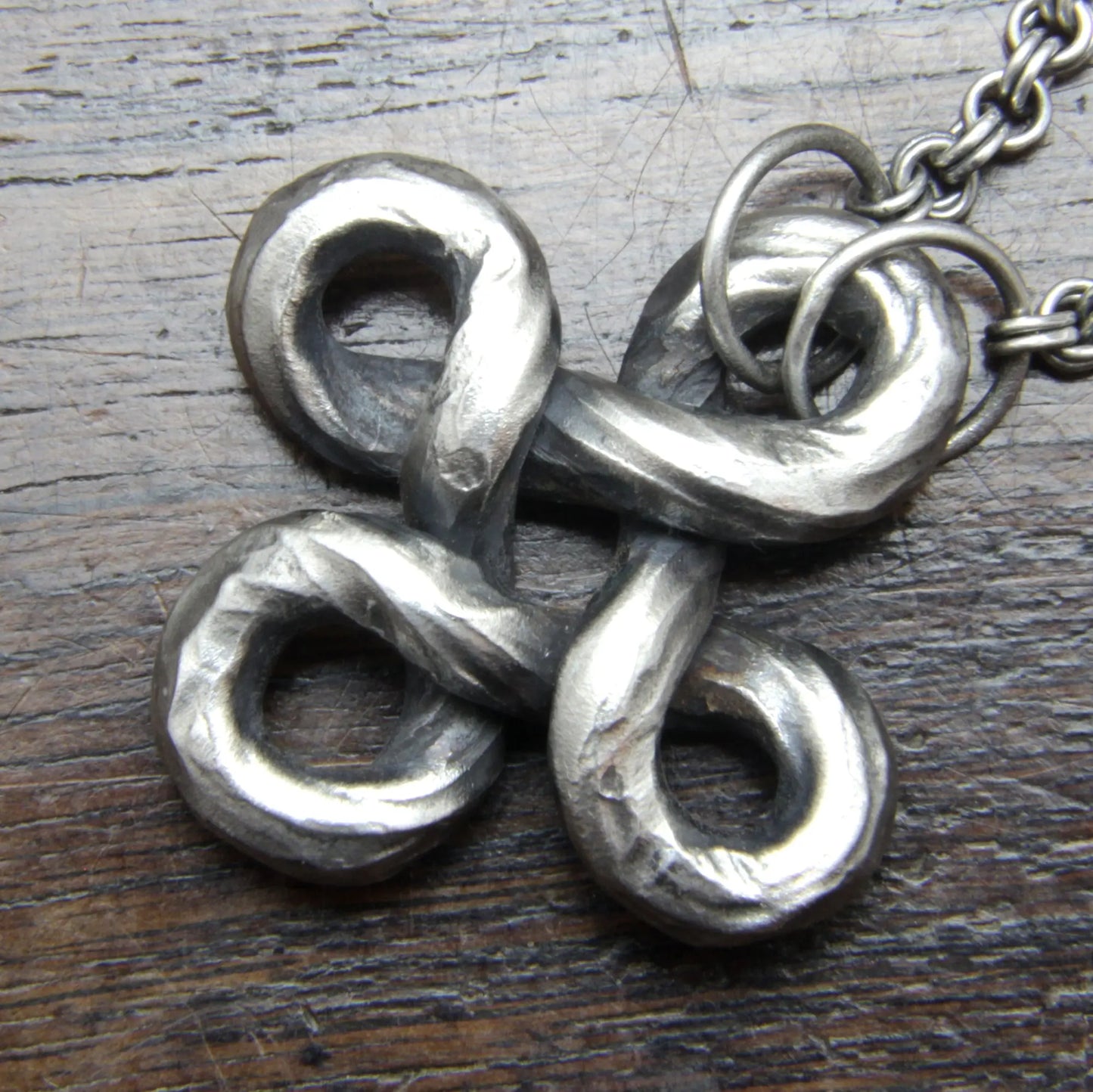 Forged Silver Hannunvaakuna Trollcross, Käpälikkö Necklace Taitaya Forge
