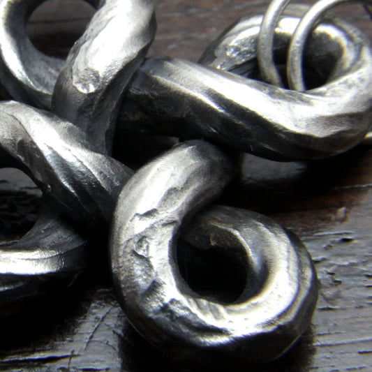 Forged Silver Hannunvaakuna Trollcross, Käpälikkö Necklace Taitaya Forge