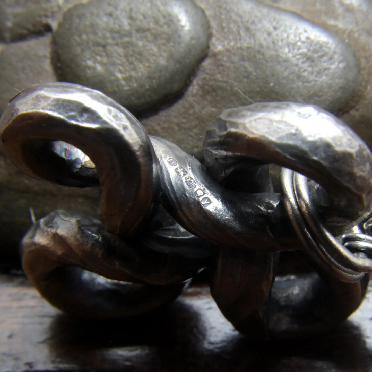 Forged Silver Hannunvaakuna Trollcross, Käpälikkö Necklace Taitaya Forge