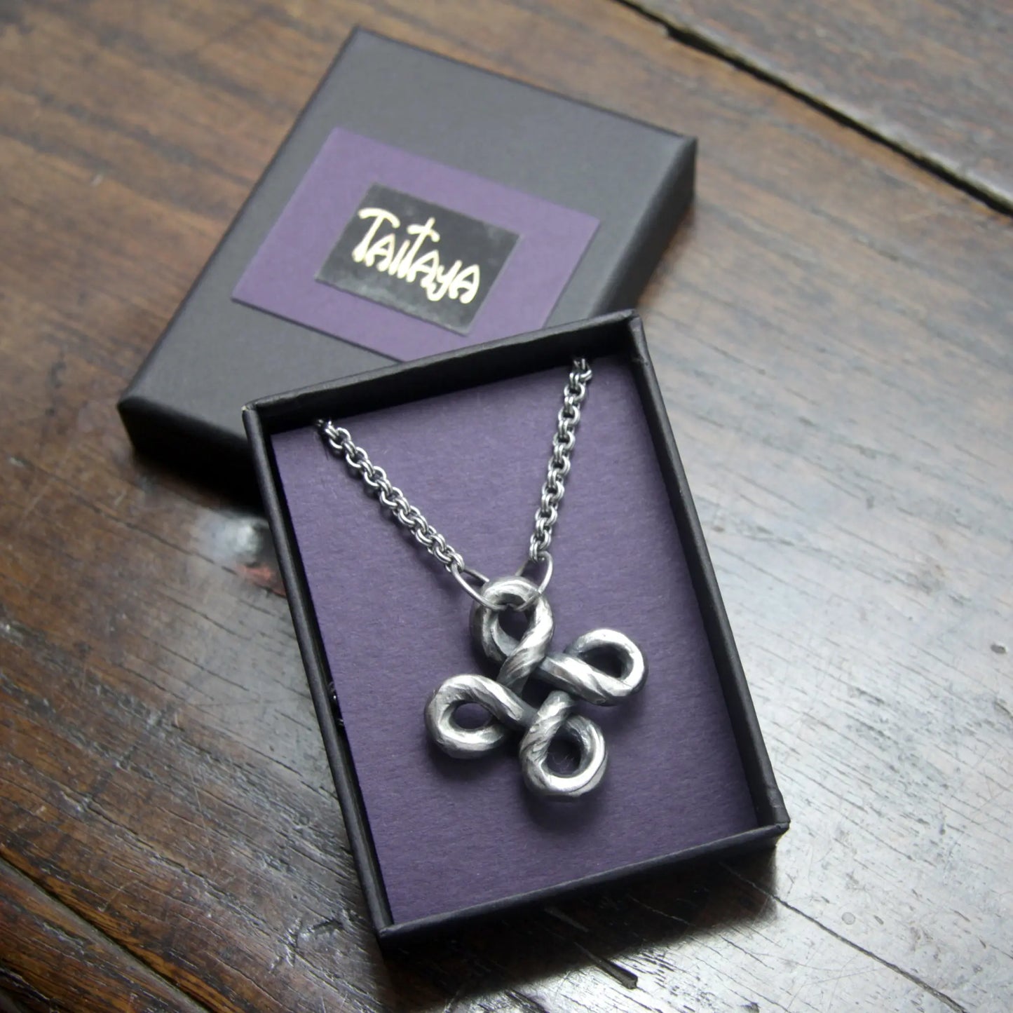 Forged Silver Hannunvaakuna Trollcross, Käpälikkö Necklace Taitaya Forge