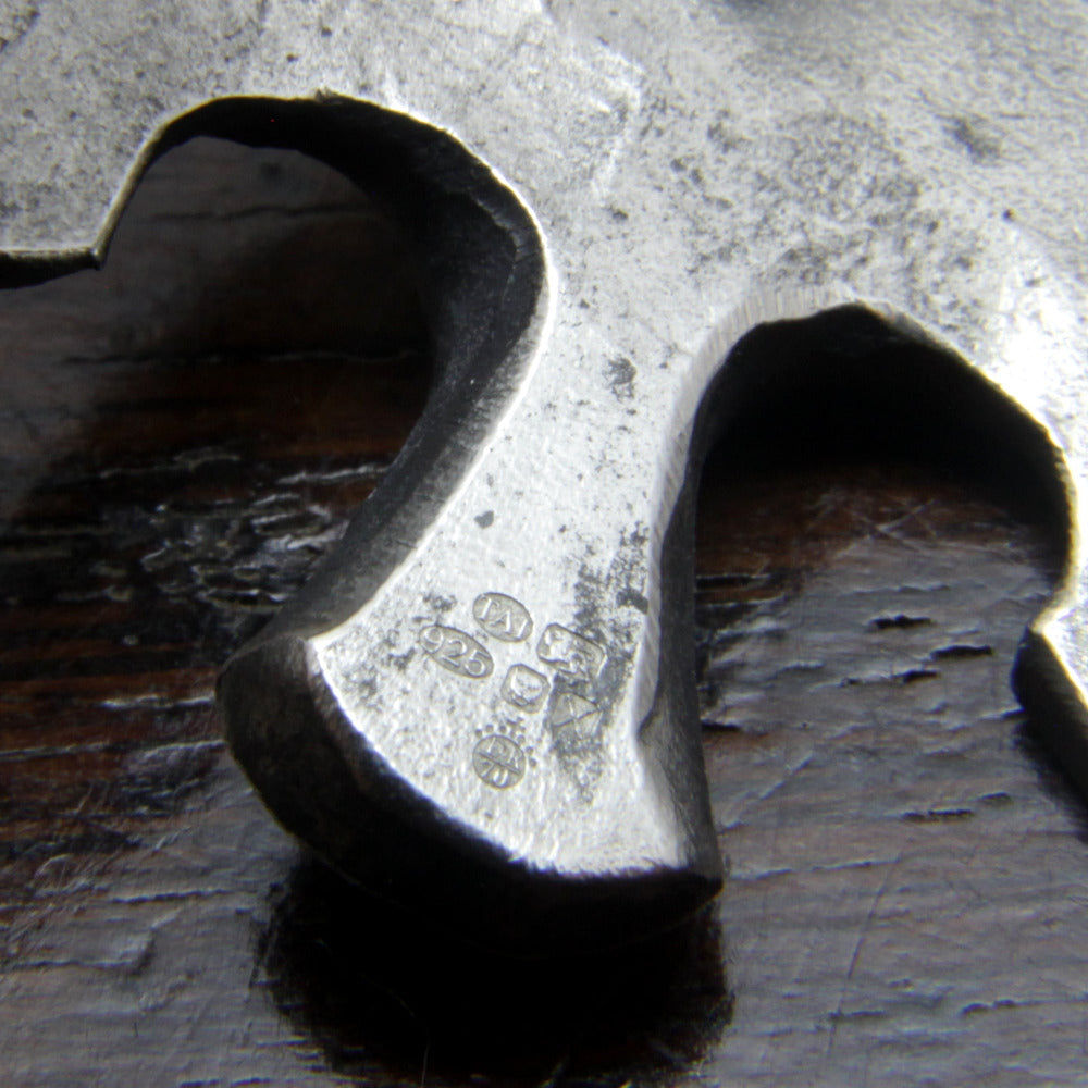 Forged Silver Raven Necklace Taitaya Forge