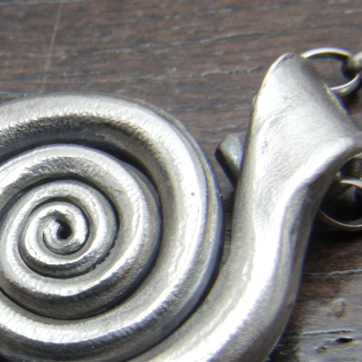 Wrought Silver Spiral Necklace Taitaya Forge