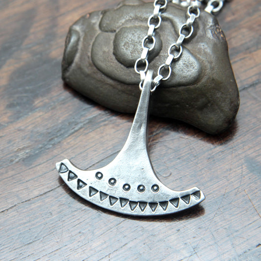 Forged Silver Ukonvasara Pendant