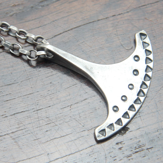 Forged Silver Ukonvasara Pendant