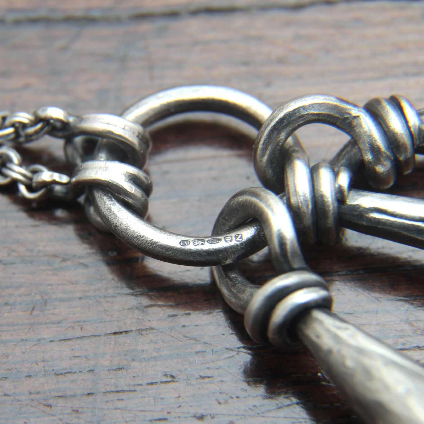 Ornate Silver Triple Bell Necklace