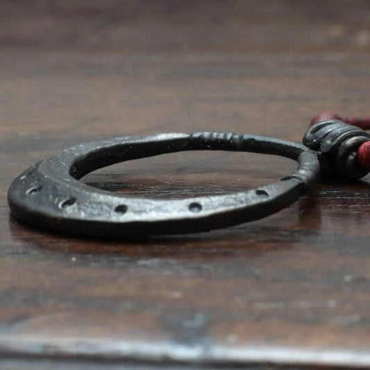 Forged Iron Moon Necklace