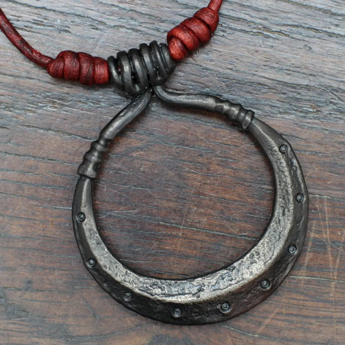 Forged Iron Moon Necklace
