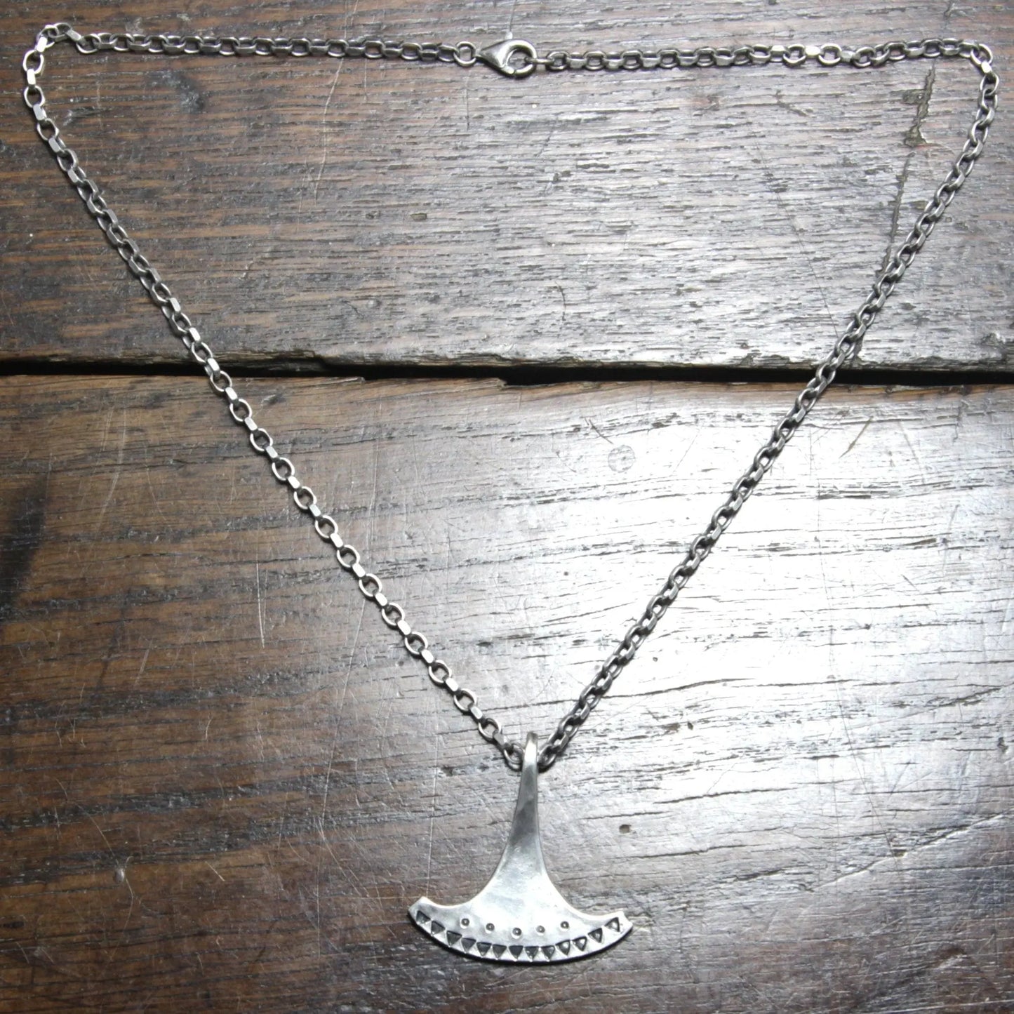 Forged Silver Ukonvasara Pendant