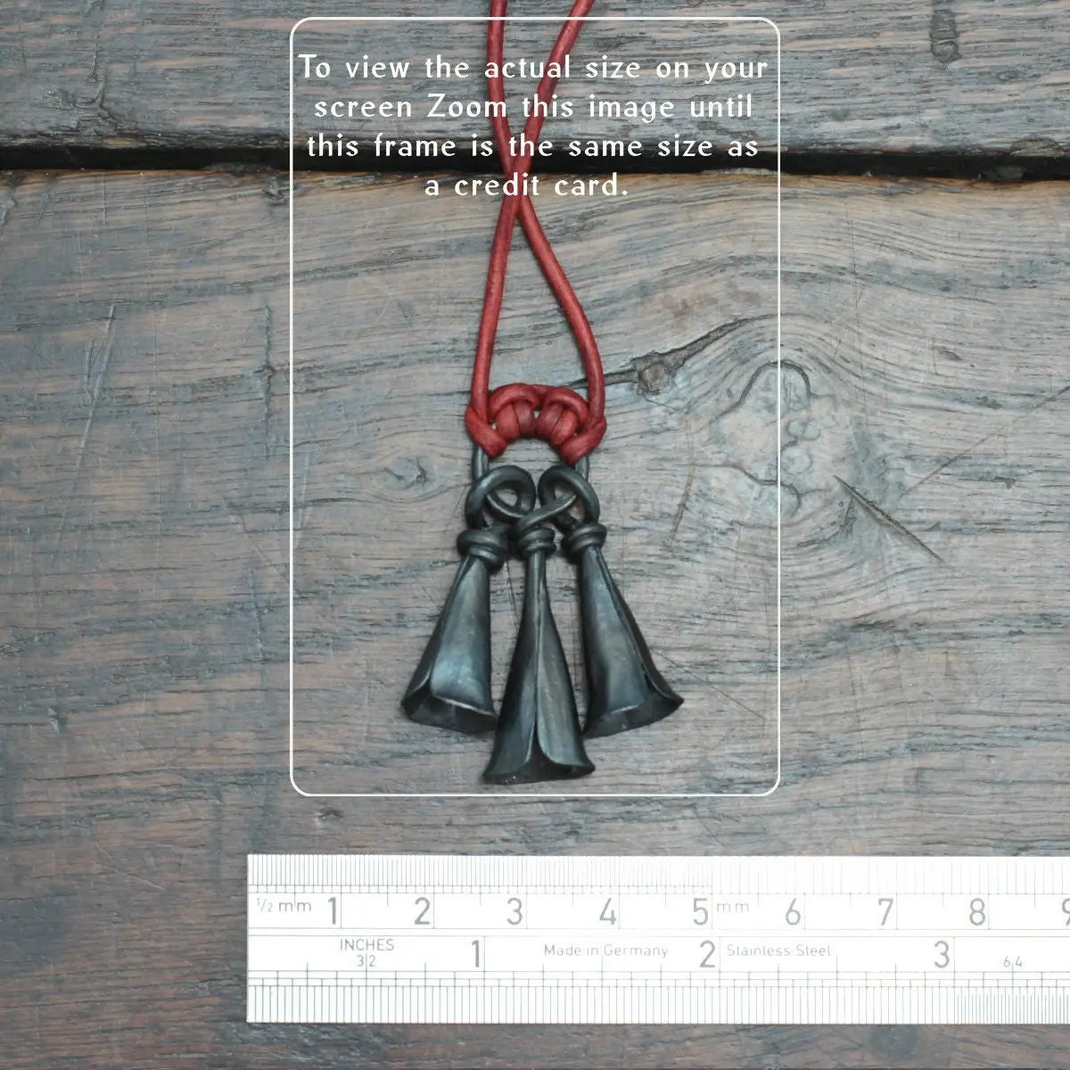 Iron Bell Charm Pendant Necklace