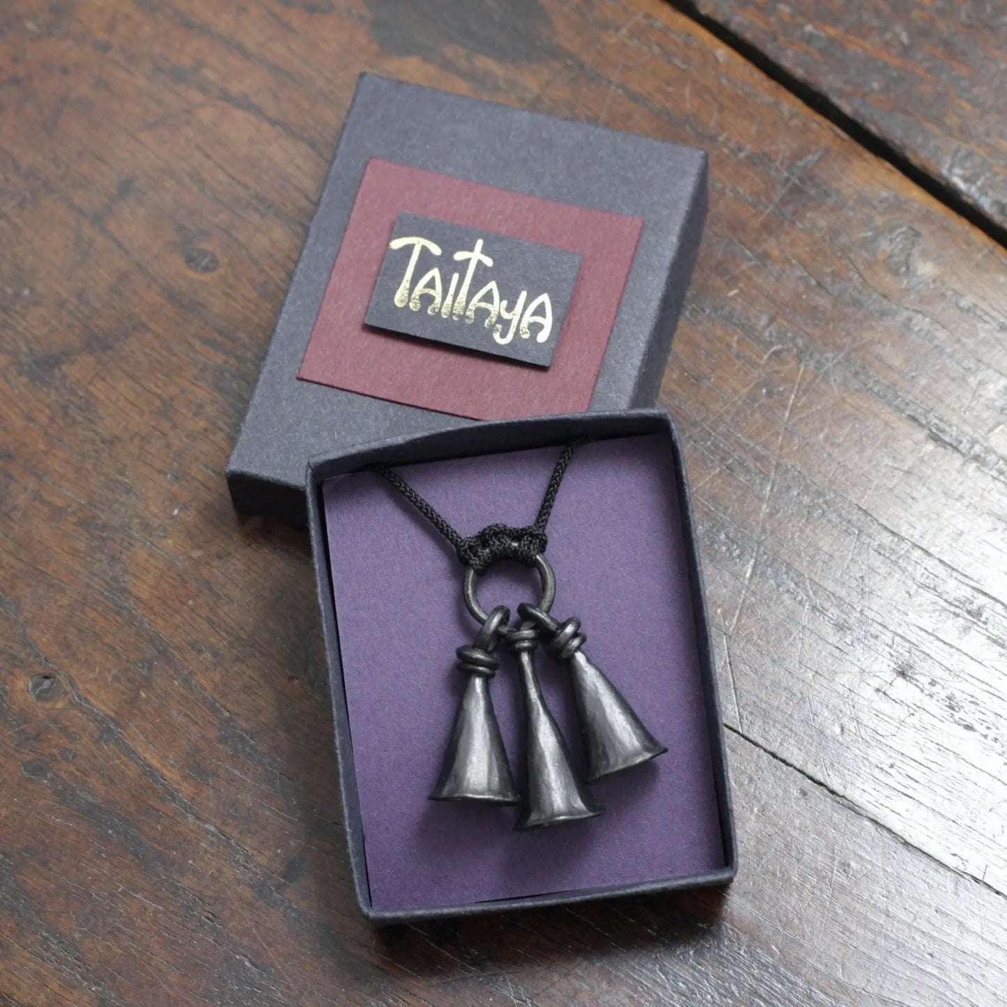 Iron Bell Charm Pendant Necklace