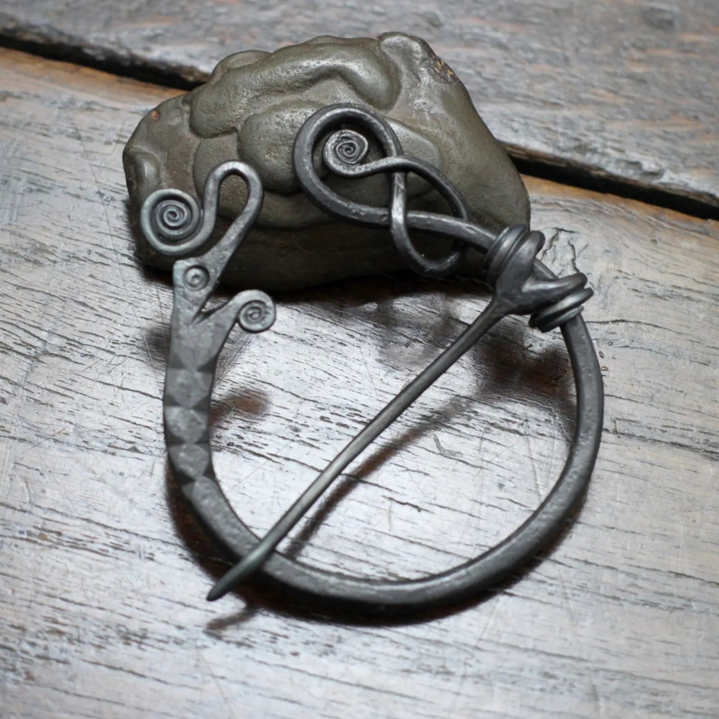 Iron Dragon Pennanular brooch Taitaya Forge