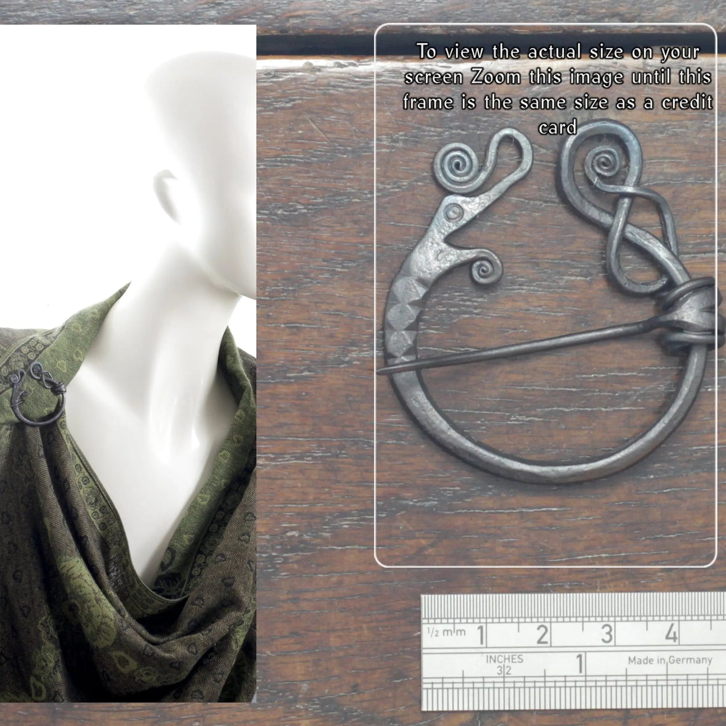 Iron Dragon Pennanular brooch Taitaya Forge