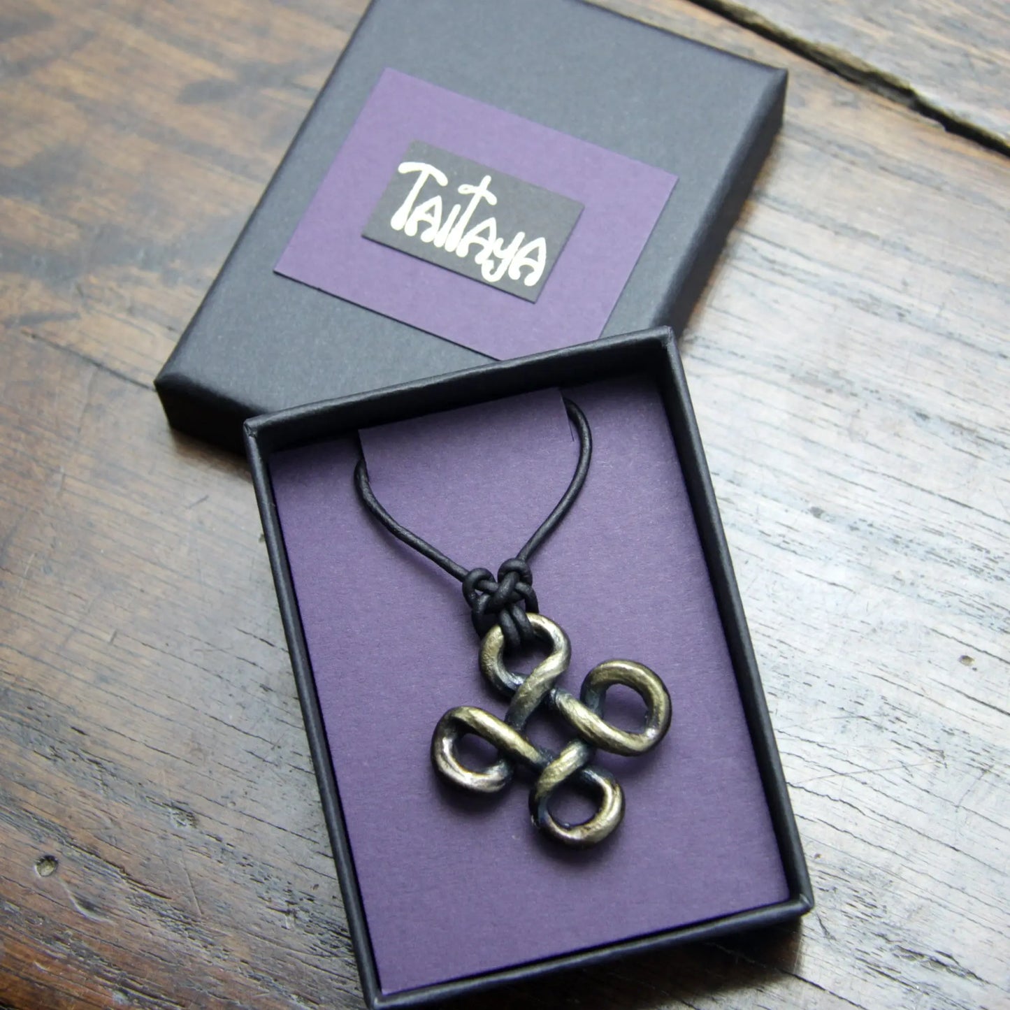 Iron Hannunvaakuna Trollcross Pendant, Käpälikkö, St Johns Arms, Looped square. Hand forged Finnish and Scandinavian symbol.