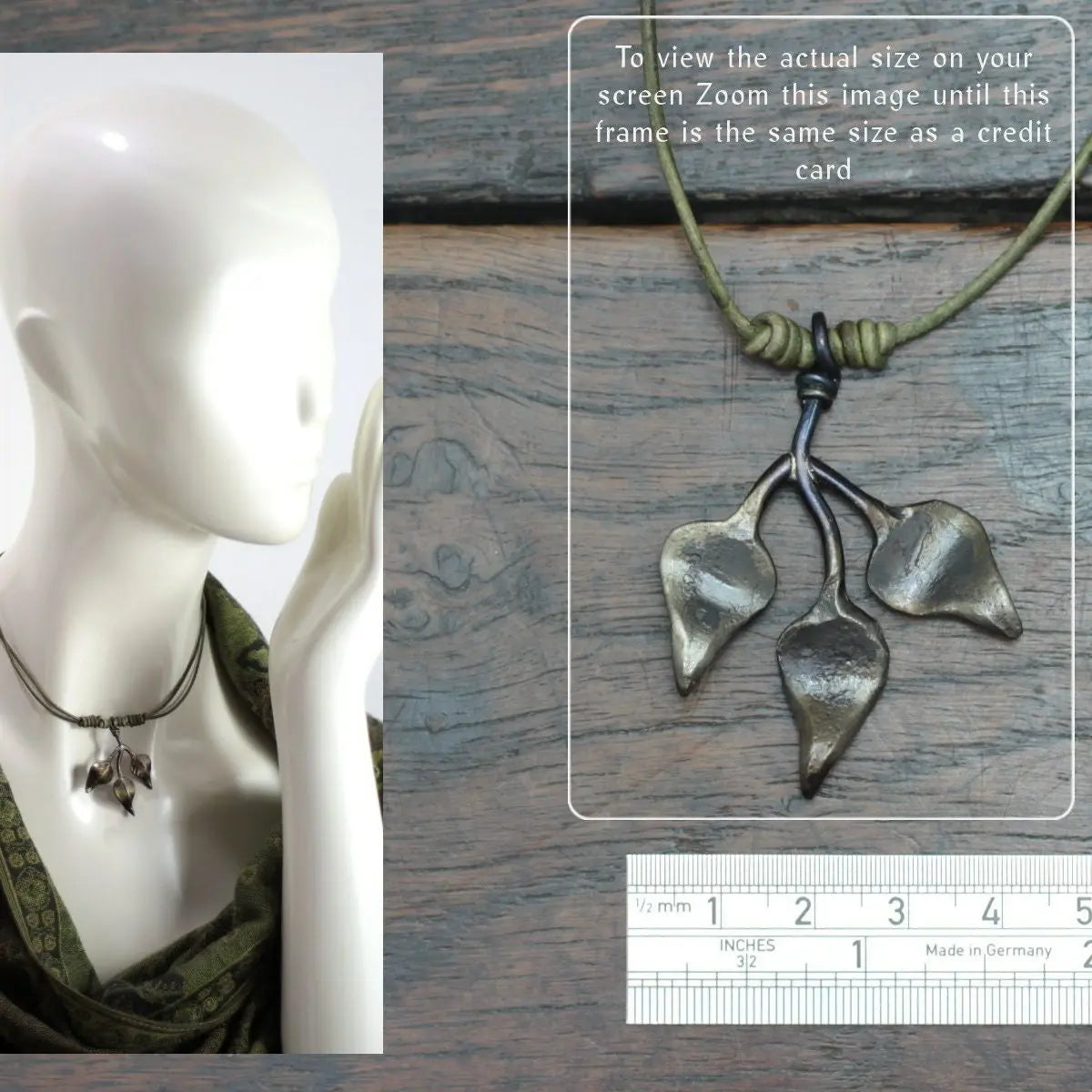 Leafy Branch Pendant Necklace