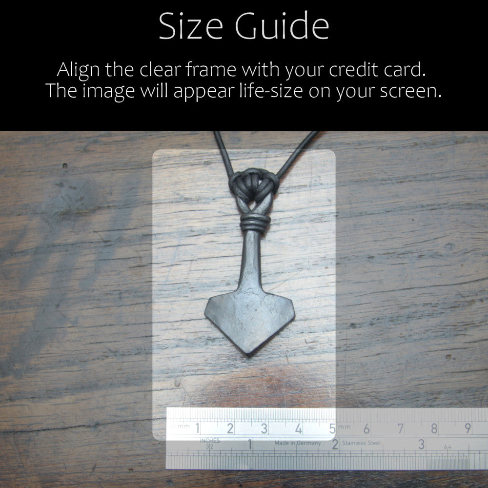 Large Iron Mjölnir pendant