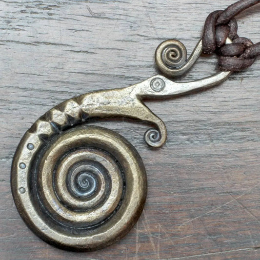 Large Viking Dragon Pendant