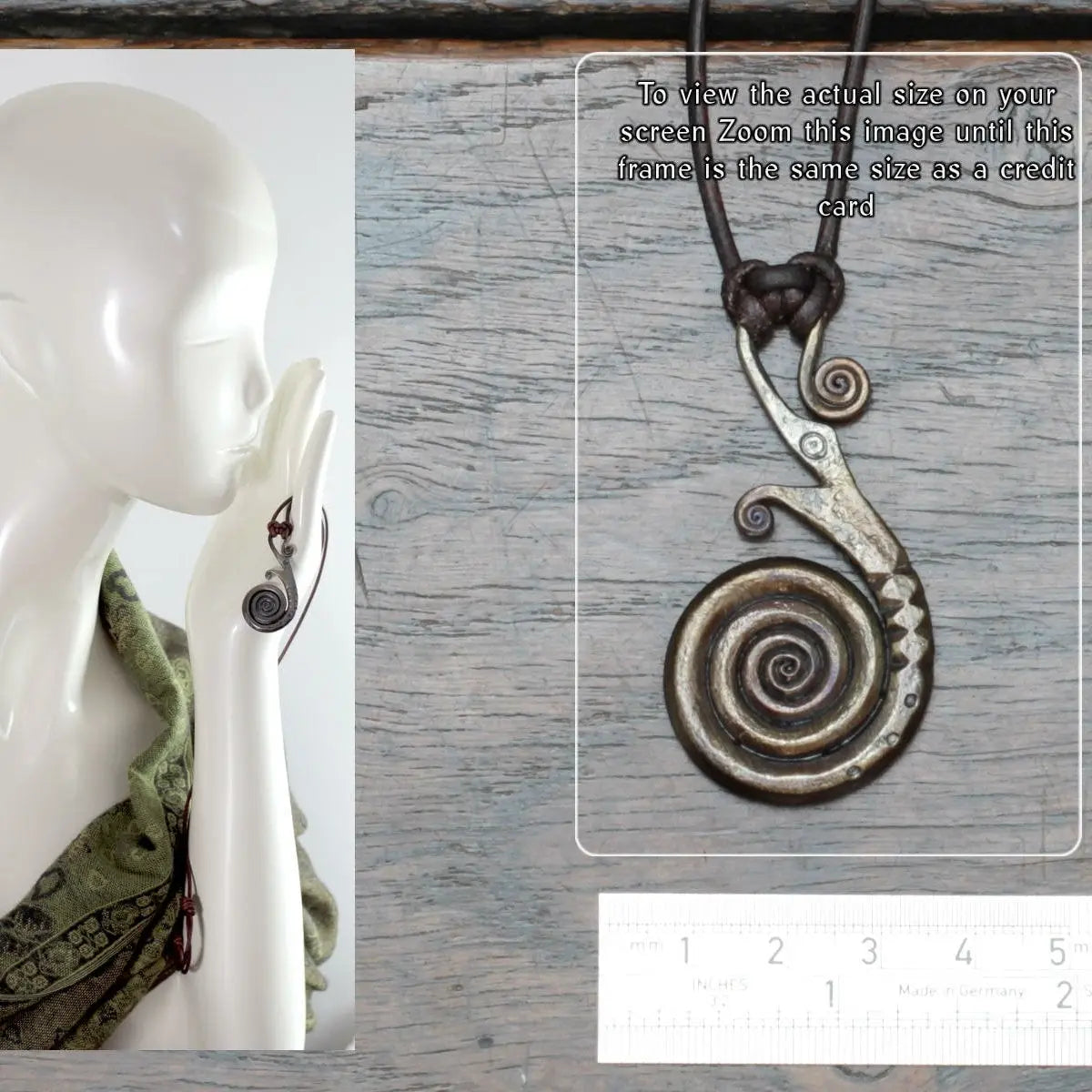 Large Viking Dragon Pendant