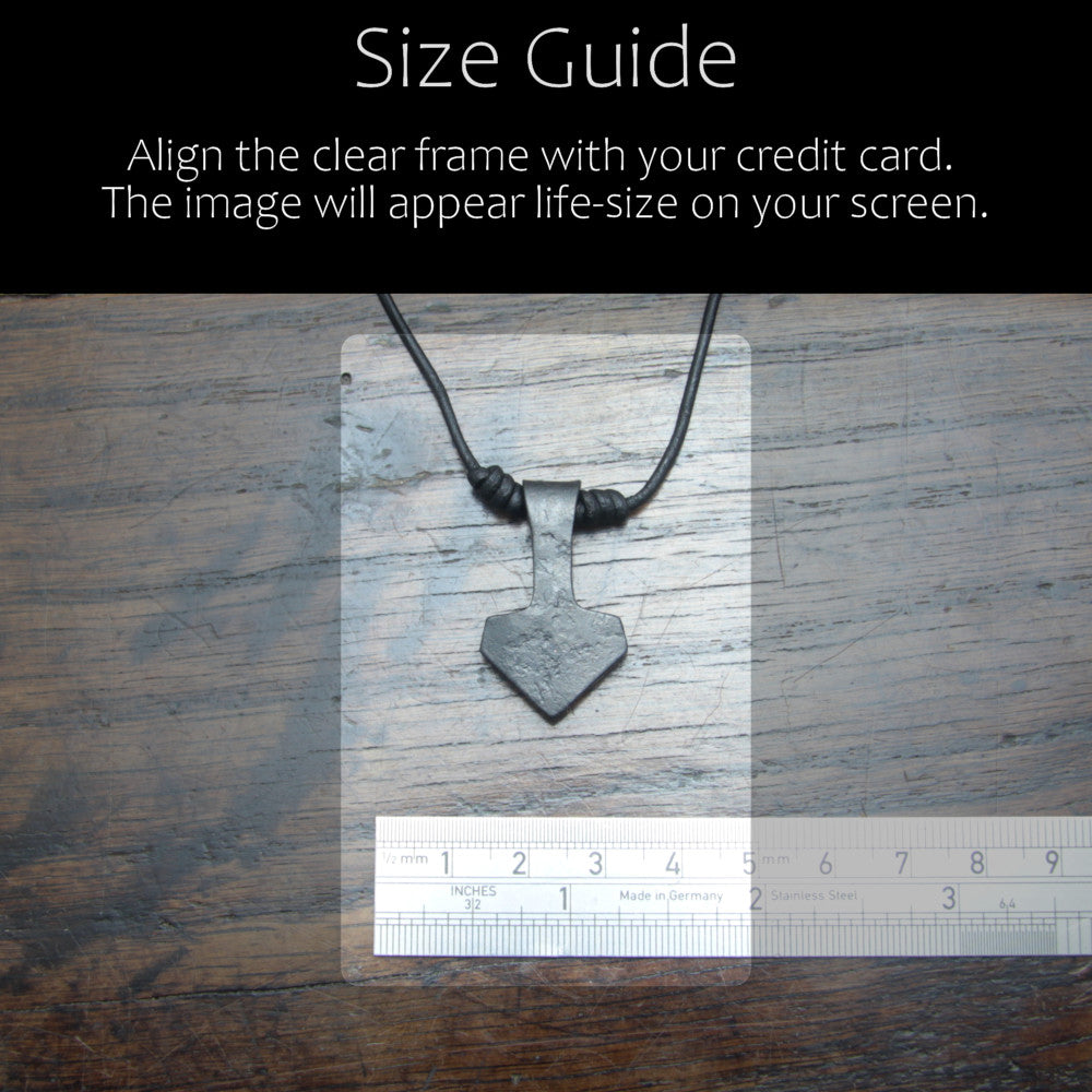 Small Simple Thor's Hammer Pendant