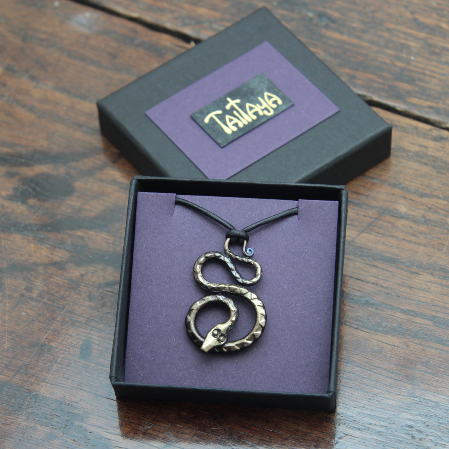 Small Iron Snake Pendant