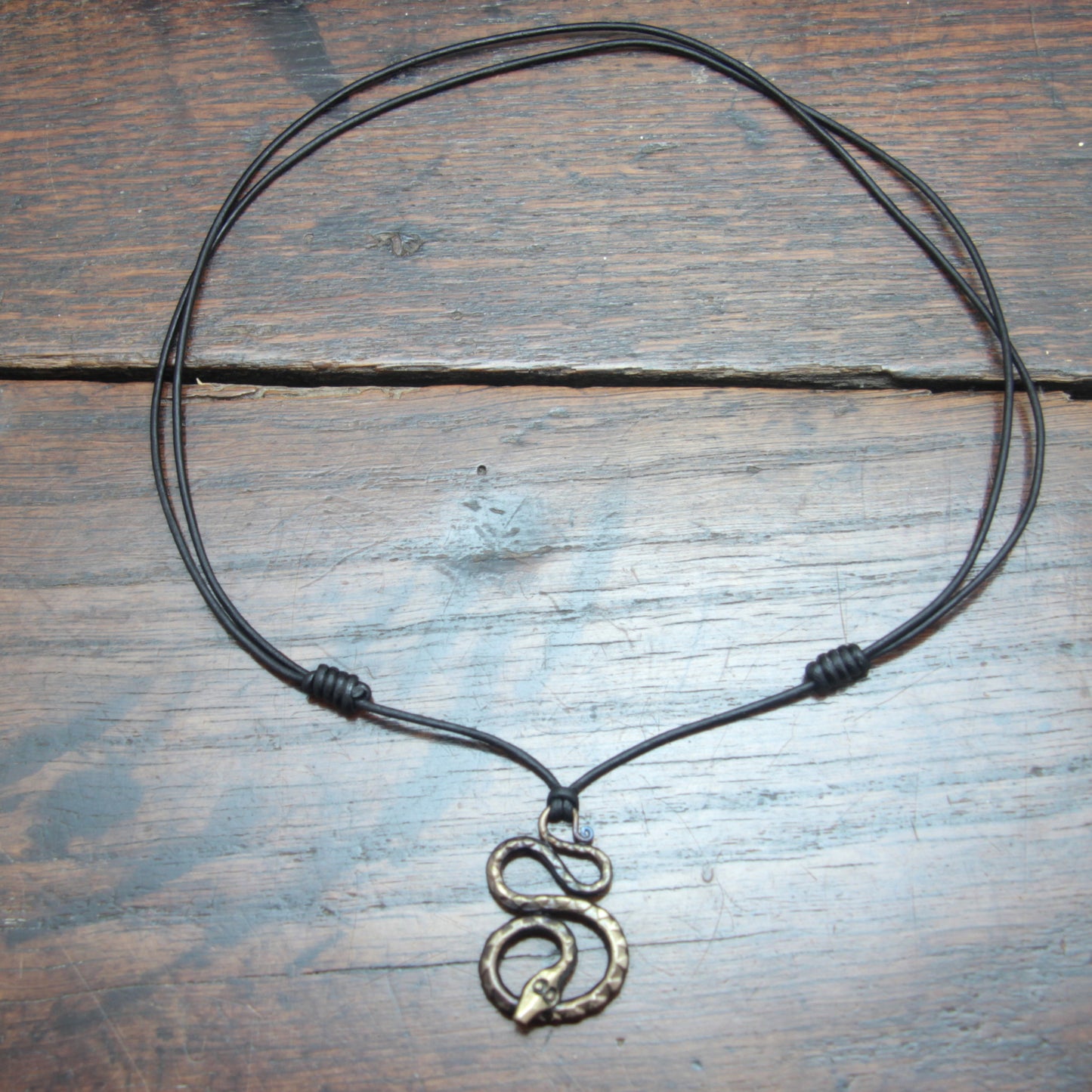 Small Iron Snake Pendant