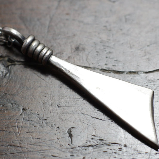 Silver Triangle Necklace with an optional engraving