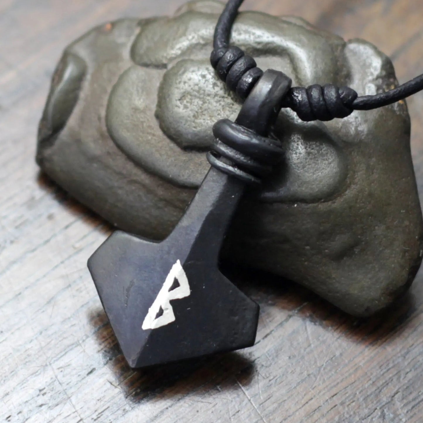 Small Modern Thor's Hammer Pendant Taitaya Forge