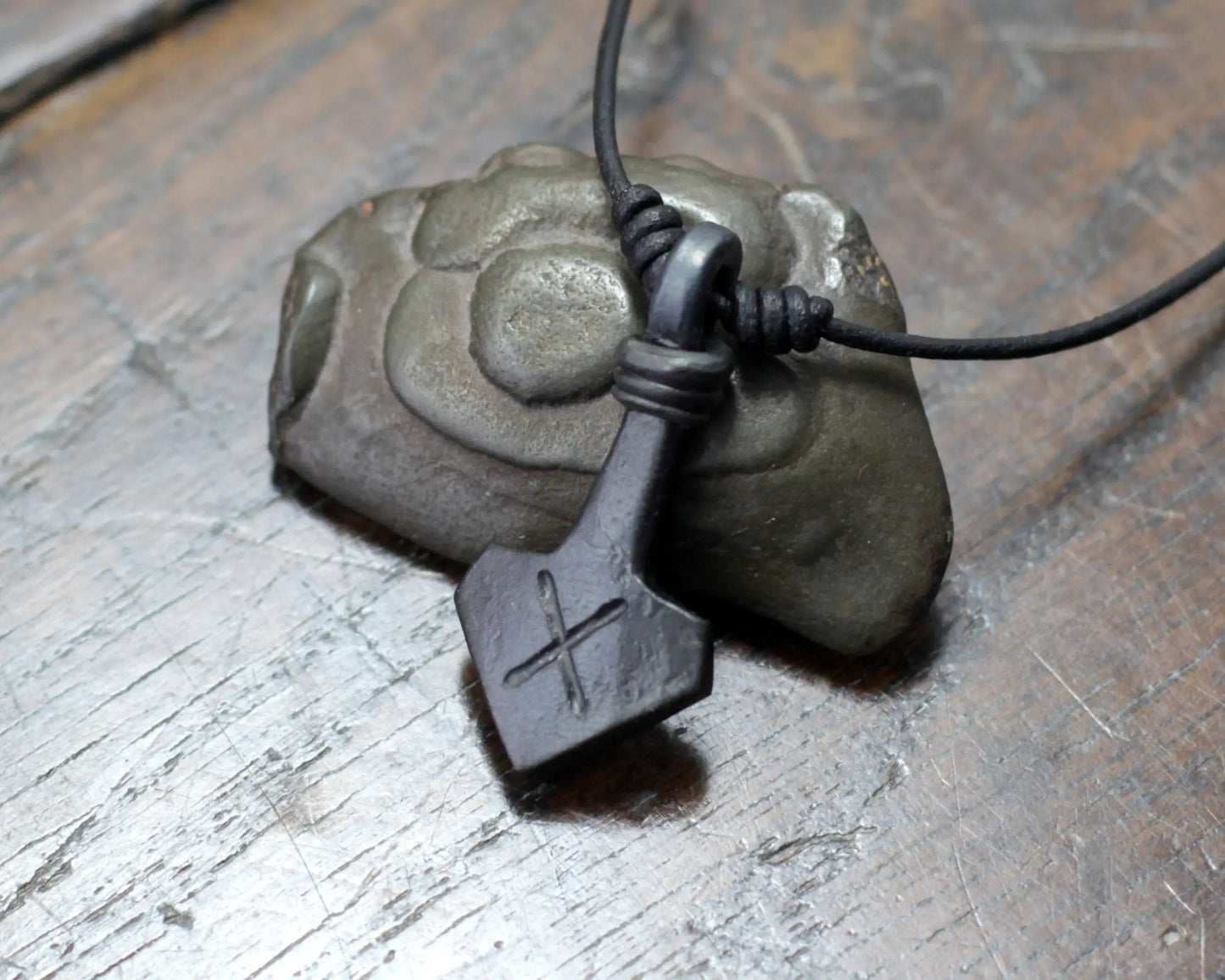 Small Viking Mjolnir Pendant Taitaya Forge