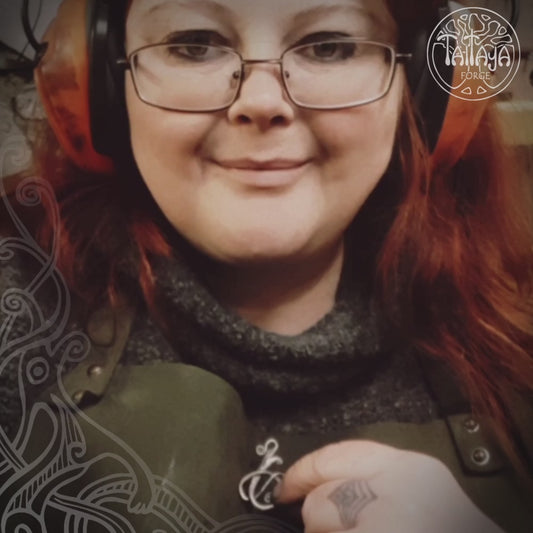 Forged Silver Dragon Pendant Necklace