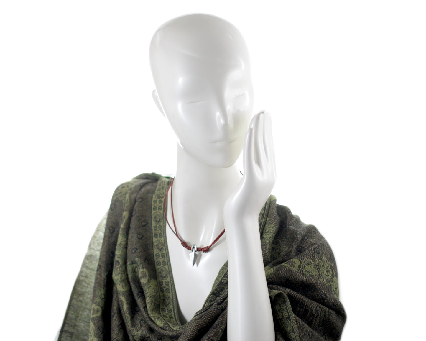 Forged Silver Viking Arrow Head Pendant