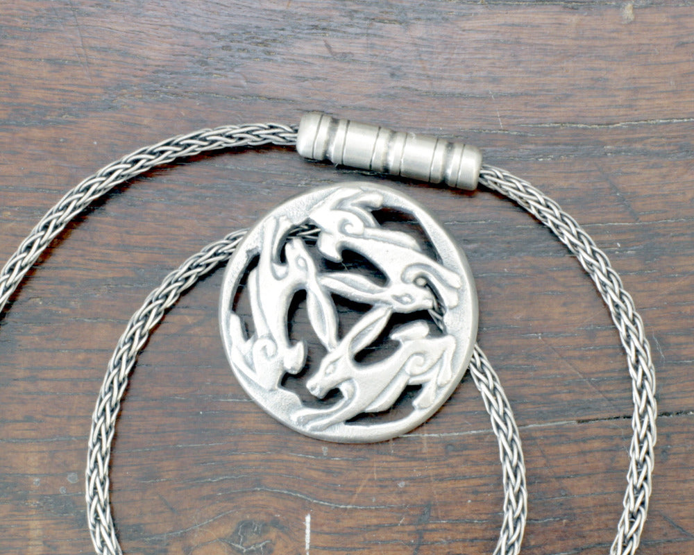 Three Hares Necklace