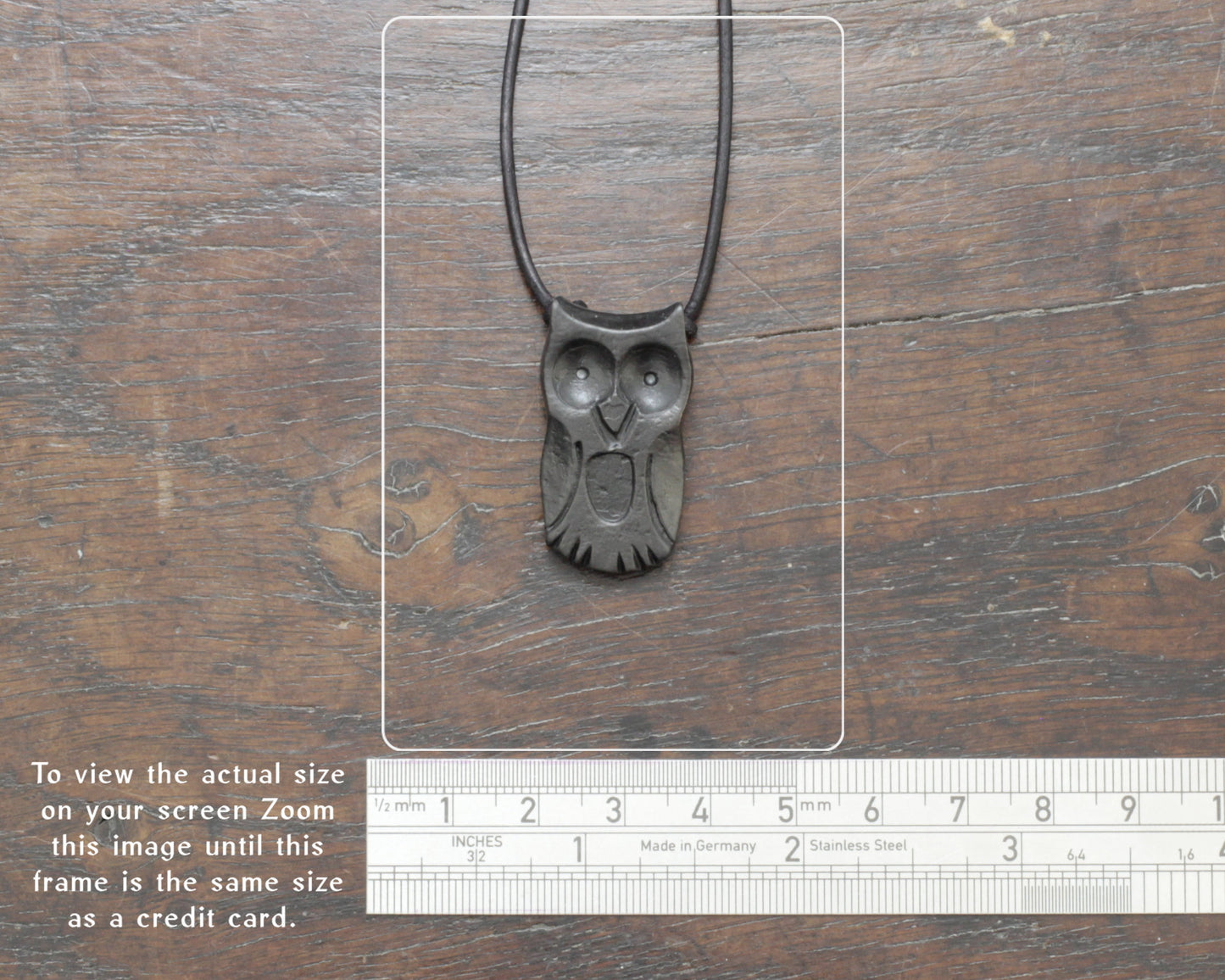 Iron Owl Pendant necklace