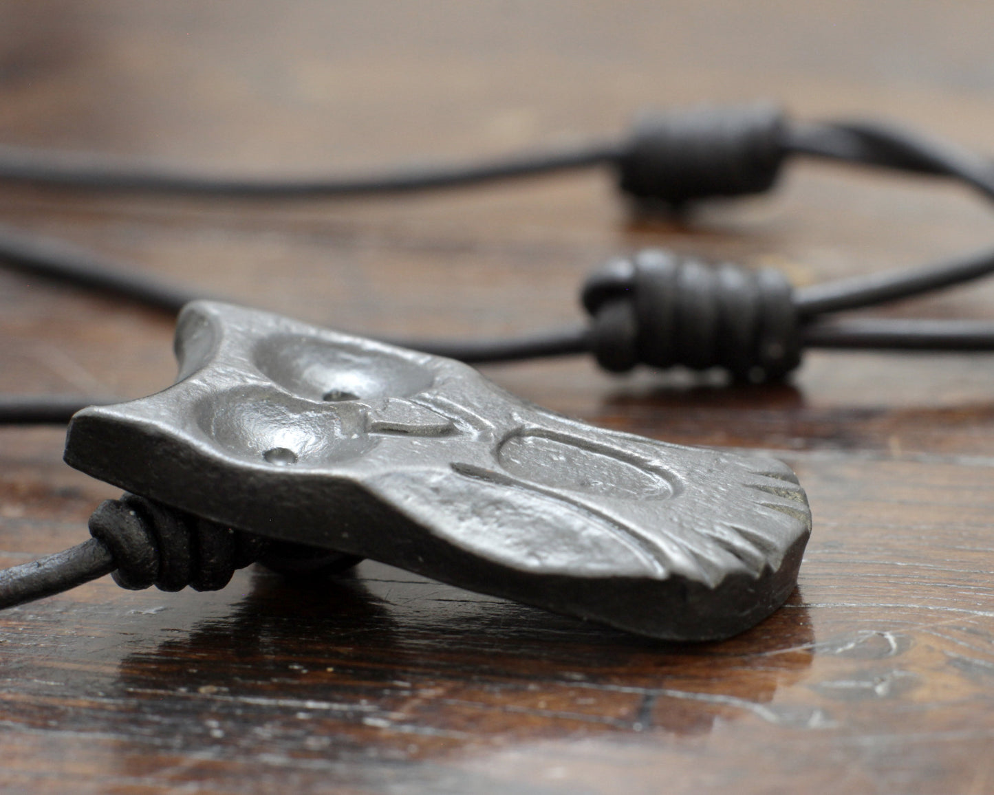 Iron Owl Pendant necklace