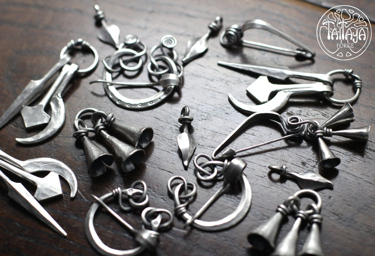 Ready to ship Hot Forged Silver Jewellery Taitaya Forge