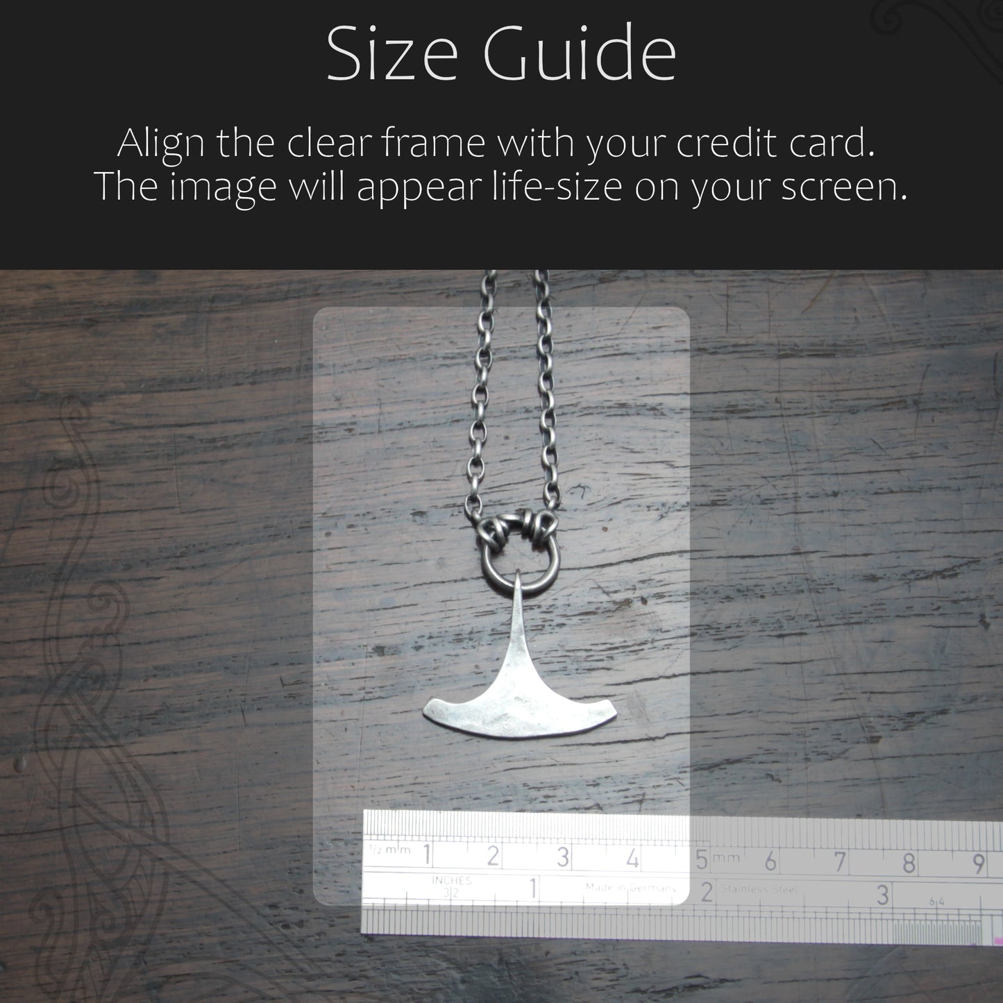 Small Ringed Forged Silver Ukonvasara Pendant