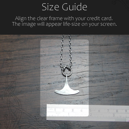 Small Ringed Forged Silver Ukonvasara Pendant