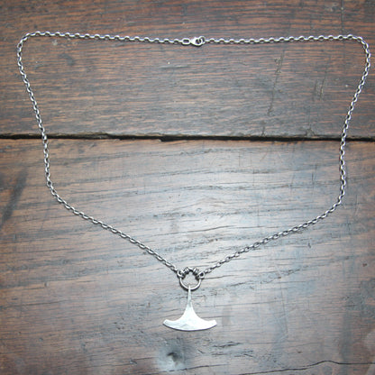 Small Ringed Forged Silver Ukonvasara Pendant