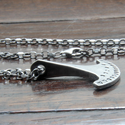 Forged Silver Ukonvasara Pendant