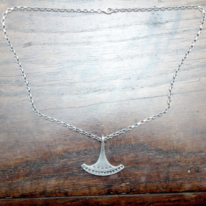 Forged Silver Ukonvasara Pendant