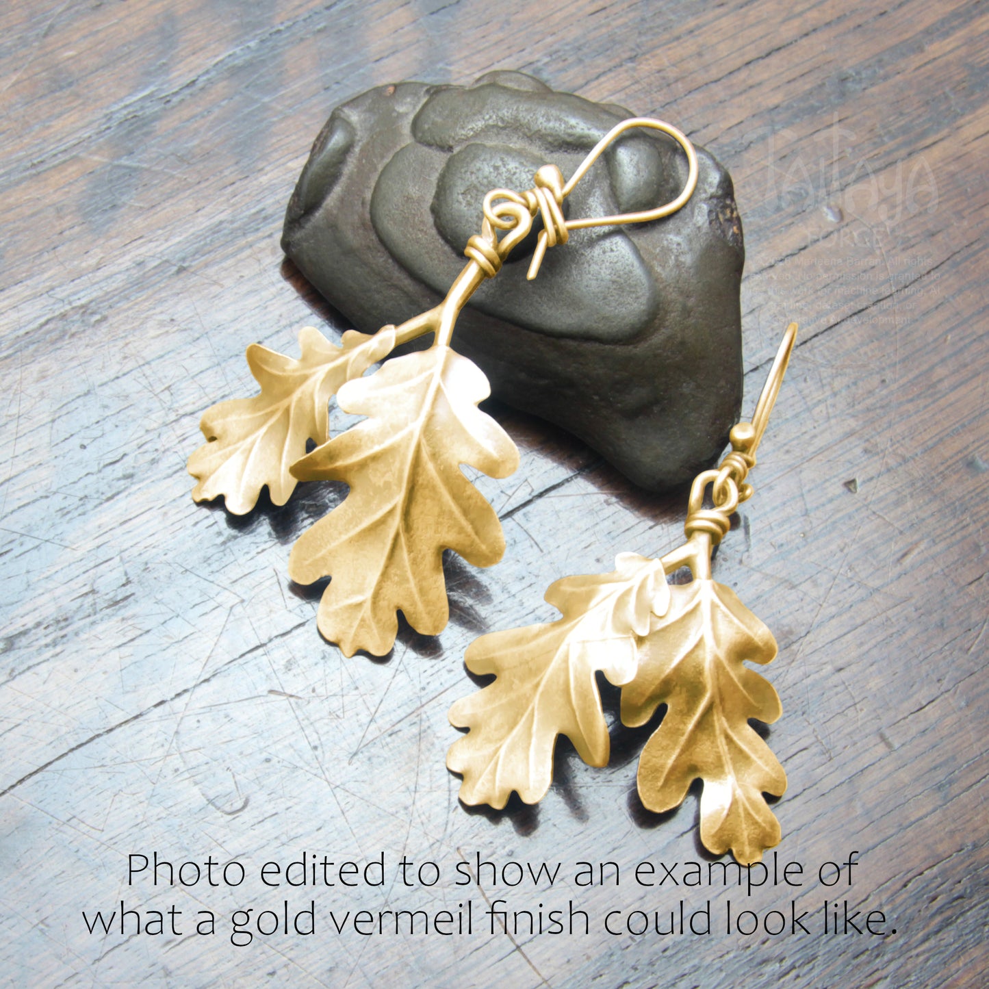 Silver Oak Leaf Earrings