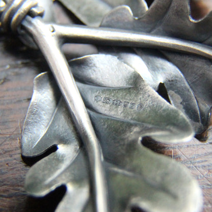 Silver Oak Leaf Earrings