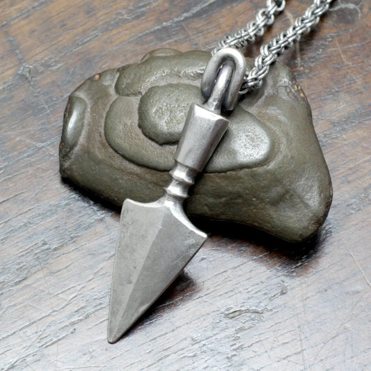 Forged Silver Arrow Necklace, a Viking age arrow pendant necklace