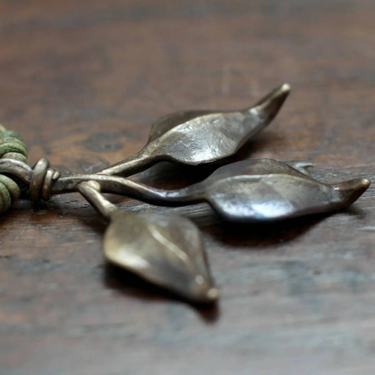 Leafy Branch Pendant Necklace