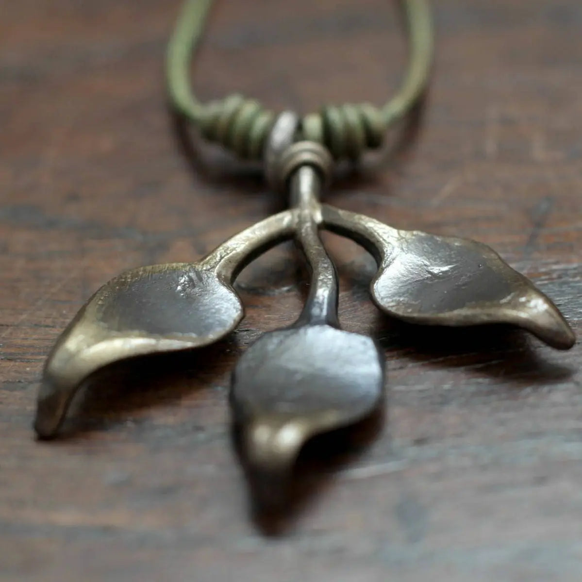 Leafy Branch Pendant Necklace