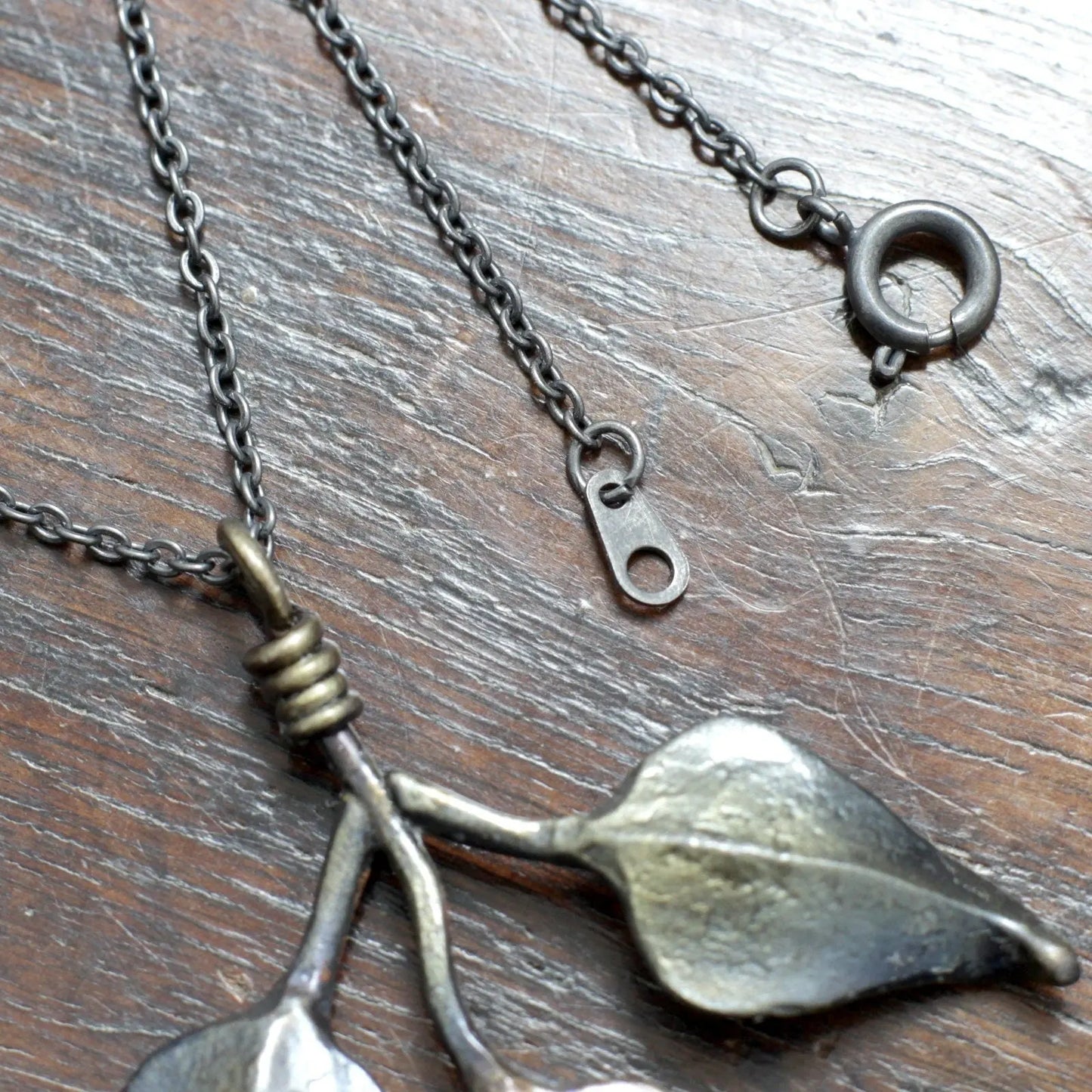 Leafy Branch Pendant Necklace