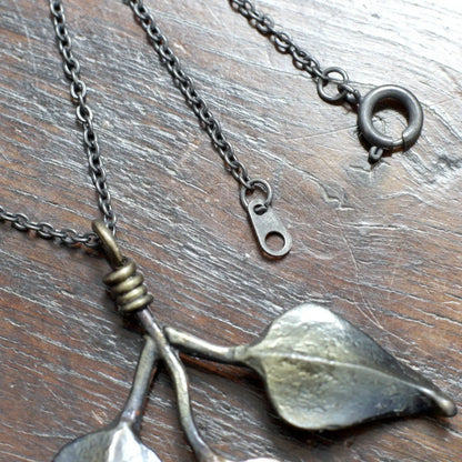 Leafy Branch Pendant Necklace