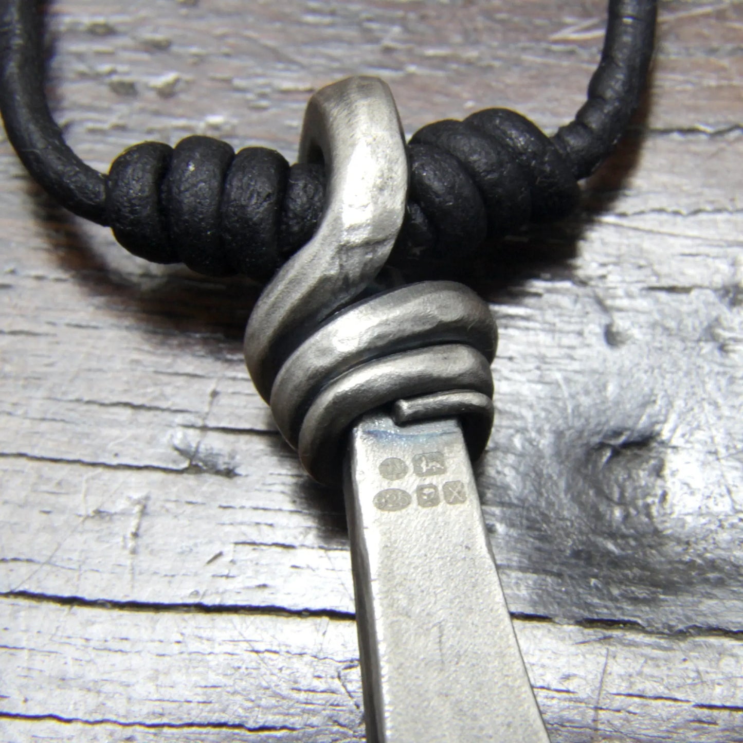 Large Solid Silver Thor's Hammer pendant, Mjolnir.