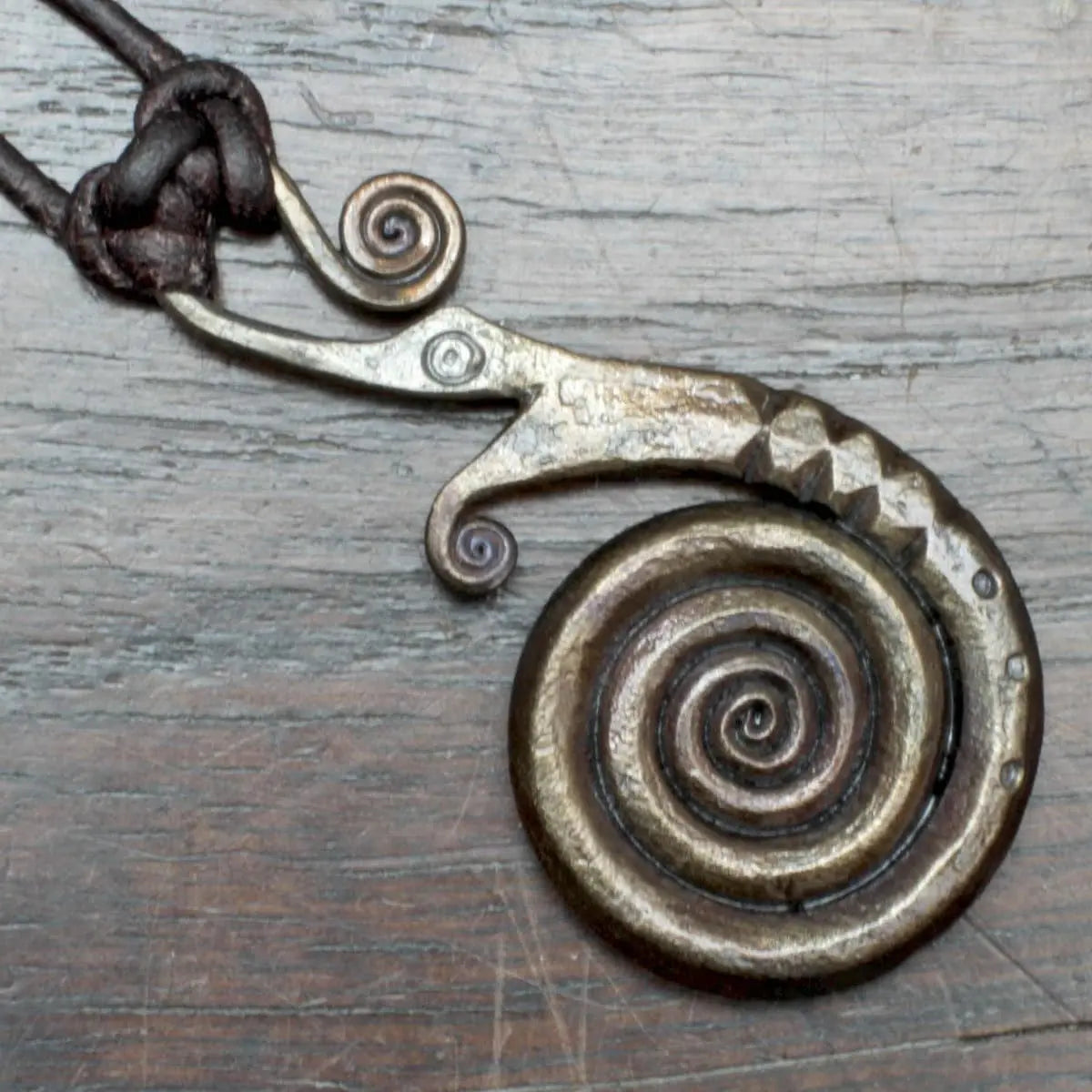 Large Viking Dragon Pendant
