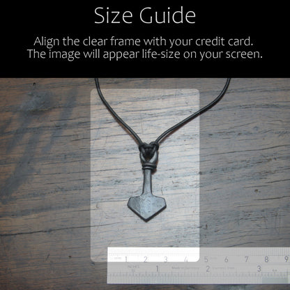 Small Iron Mjolnir pendant