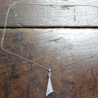 Silver Triangle Necklace with an optional engraving